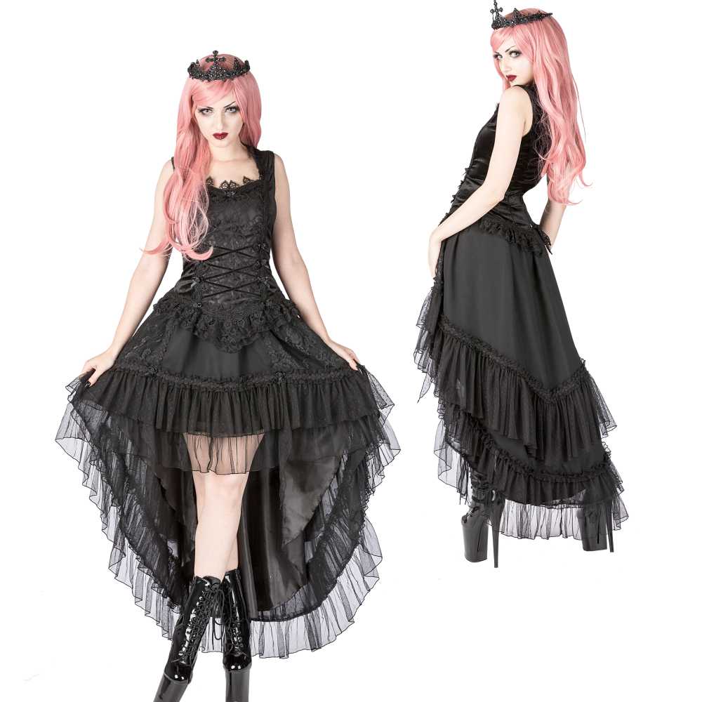 Sinister - 1025 High low rok - Zwart